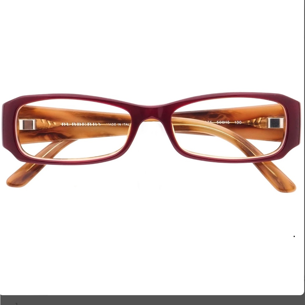 Burberry Woman’s Eyeglasses B 2043 3075 Oxblood Rectangular Frame